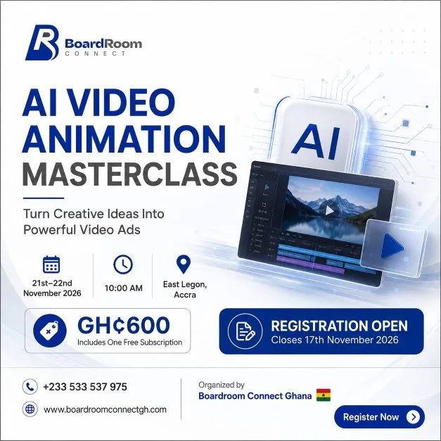 AI Video Animation Masterclass flyer