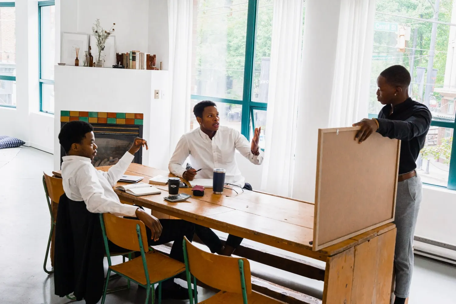 Corporate and business proposal meeting